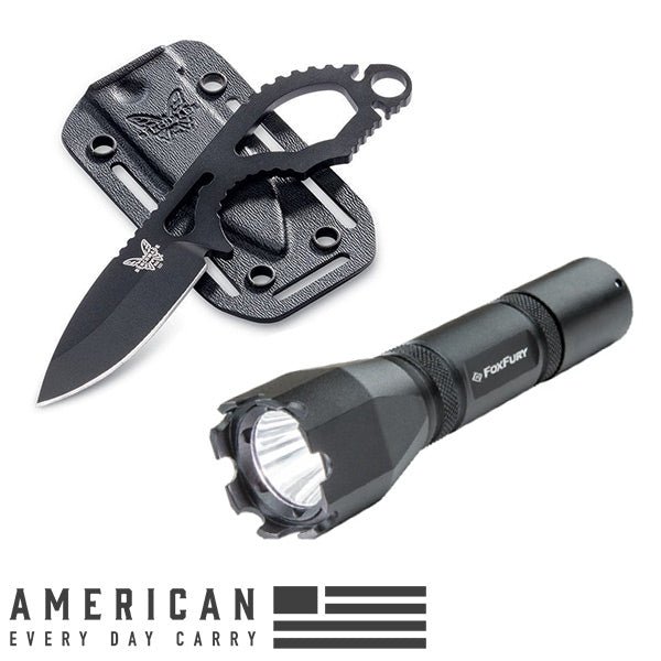 American Everyday Carry EDC Flashlight & Knife Combo American EDC