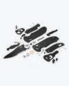 Benchmade Triage 916SBK knife detail photo of all parts