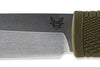 Benchmade 202 LEUKU Knife. Blade up close detail image