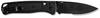 Benchmade 535SBK-2 Bugout® Knife backside view of serrated drop-point blade and clip. Benchmade CF-Elite handle technology. Benchmade SKU: 535SBK-2