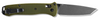 Benchmade 537GY-1 Bailout® Knife with Plain Tanto blade and woodland green anodized aluminum handles. Benchmade SKU: 537GY-1