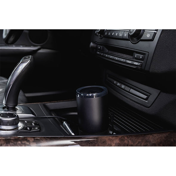 KeySmart-CleanLight Air portable UV air purifier in car cup holder image- car air purifier