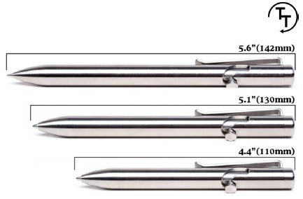 Tactile Turn Bolt Action Pen in Titanium. Titanium EDC Pens at American EDC